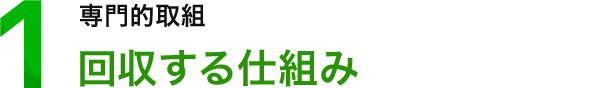 安全・確実に回収する仕組み