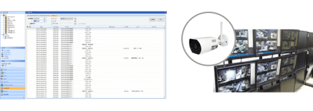 入退出ログ及び監視カメラ映像の突き合わせ